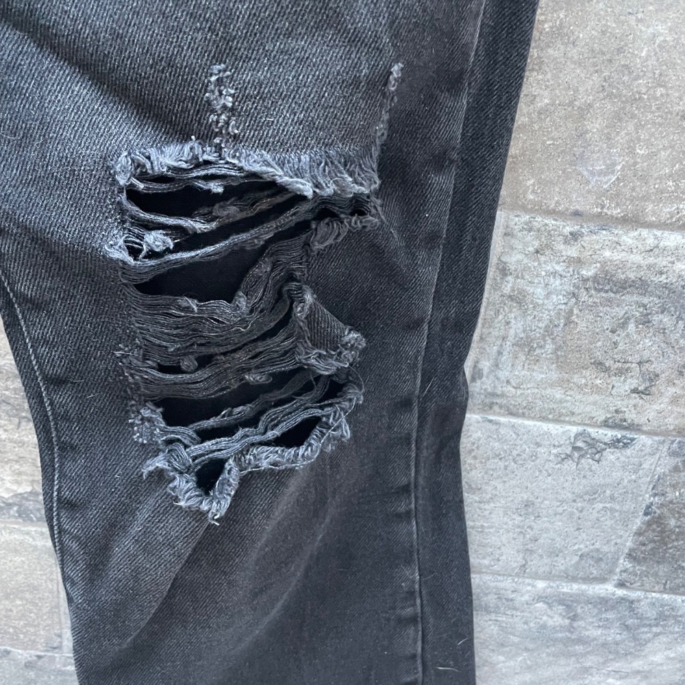 ❤️ URBAN OUTFITTERS BLACK DISTRESSED DENIM JEANS SIZE 26 - Picture 5 of 12